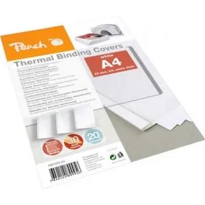 Peach  Thermobindemappe A4 | für 30 Blätter | 20 Stück | weiss | PBT303-01 