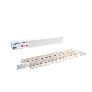 Peach  Abheftstreifen für Plastikbinderücken A4 | 21 Stanzlöcher | 100 Stück | transparent | PB500-00  