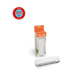 Peach  Home Office Laminiergerät A4 inkl. 10 gratis Folien | für Heim und Büro | geeignet für alle handelsüblichen Folien in allen Größen bis max. A4 | PL707 