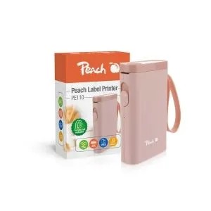 Peach  Etikettendrucker | rosa | platzsparend und kabellos | überall Ordnung schaffen | PE110-pi 